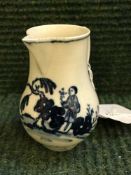 An eighteenth century English porcelain cream jug,