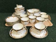 Approximately thirty seven pieces of Royal Albert Crown China tea china