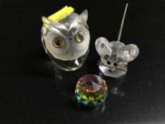 A Swarovski owl,