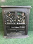 A contemporary Dimplex electric fire