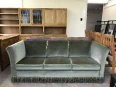 An early 20th century settee in green