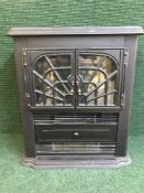 A contemporary Dimplex electric fire