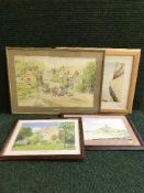 A box of assorted pictures