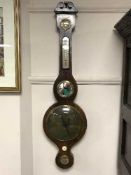 An early 19th century rosewood barometer