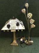 Two Tiffany style table lamps