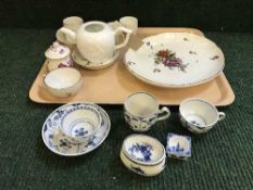 A good selection of eighteenth century and later English and Continental porcelain to include