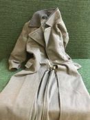 A grey German military overcoat