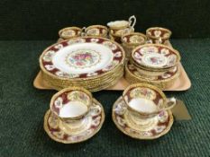 A quantity of Royal Albert Lady Hamilton bone china