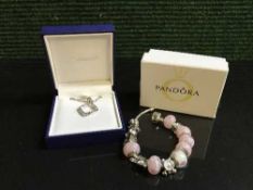 A costume bracelet and a necklace