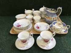 A tray of Royal Albert tea set,