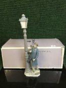 A Lladro figure 'The Lamplighter', boxed,