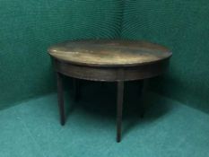 A pair of Victorian mahogany d-shaped tables