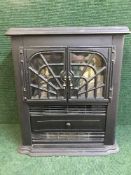 A contemporary Dimplex electric fire