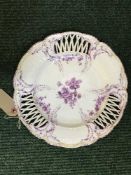 A KPM hand painted porcelain cabinet plate, diameter 26 cm.