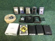 A crate of Zippo lighters