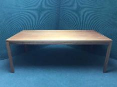 A large 1970's teak desk