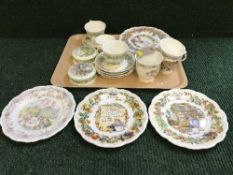 A tray of Royal Doulton Spring china,