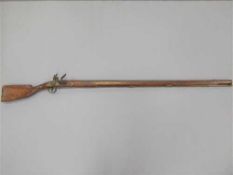 An impressive, 18th century and later line infantry flintlock musket, with 132cm barrel,