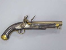 A good late 18th/early 19th century officer's flintlock pistol by Woolley Sargant & Fairfax,