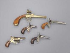 A copy of a Queen Anne flintlock pistol,