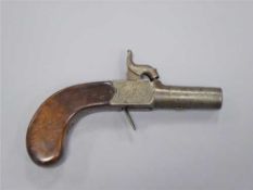 An early 19th century percussion cap pocket pistol, by Larron & Day, the 4.