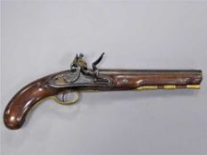 A good late 18th/early 19th century officer's flintlock pistol, by Henry Nock of London, the 22.
