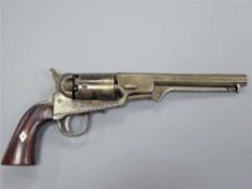 A 19th century Model 1851 Navy percussion cap revolver,