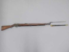 A good Victorian Martini-Henry Mark II two-band musket, stamped Enfield 1885,