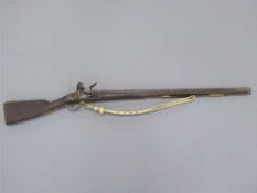 An early 19th century French flintlock musket, with 85cm barrel,