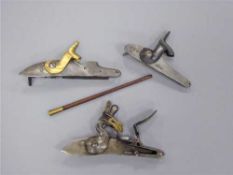 An early 19th century flintlock gun lockplate,