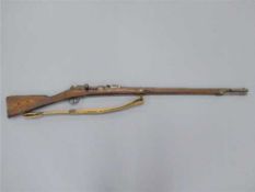 A 19th century French Model 1866 Chassepot needle-fire rifle, with 82cm barrel,