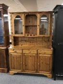 A pine kitchen dresser