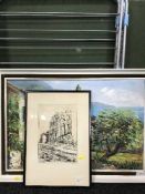 An early 20th century card table,