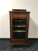 A late Victorian mahogany music cabinet