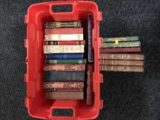 A box of books - folio books etc