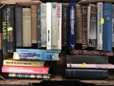 A box of books - Naval adventure,