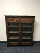 An oak 1920s bookcase