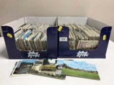 A large quantity of vintage postcards