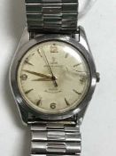 A Gents stainless steel Tudor Oyster Prince automatic wristwatch, running but lacking crown,