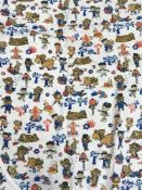 A Magic Roundabout bed throw