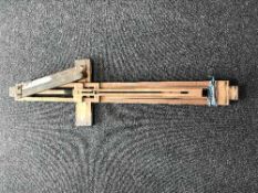 A vintage wooden artist's easel