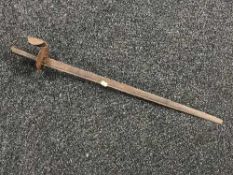 An antique cutlass sword