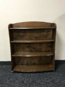 An early 20th century small bookshelf