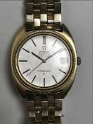 An Omega Automatic Constellation gentleman's wrist watch on stainless steel strap