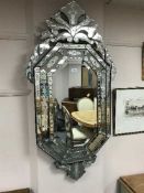 A Venetian style mirror