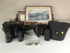 A box of military print 'The Thin Red Line',