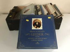 A box of lps including classical and box sets