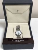 A lady's Longines wrist watch with quartz movement (Prima Luna),