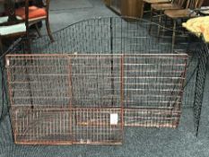 Two metal spark guards