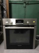 A Hoover integrated stainless steel oven